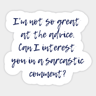 Sarcastic Comment Sticker